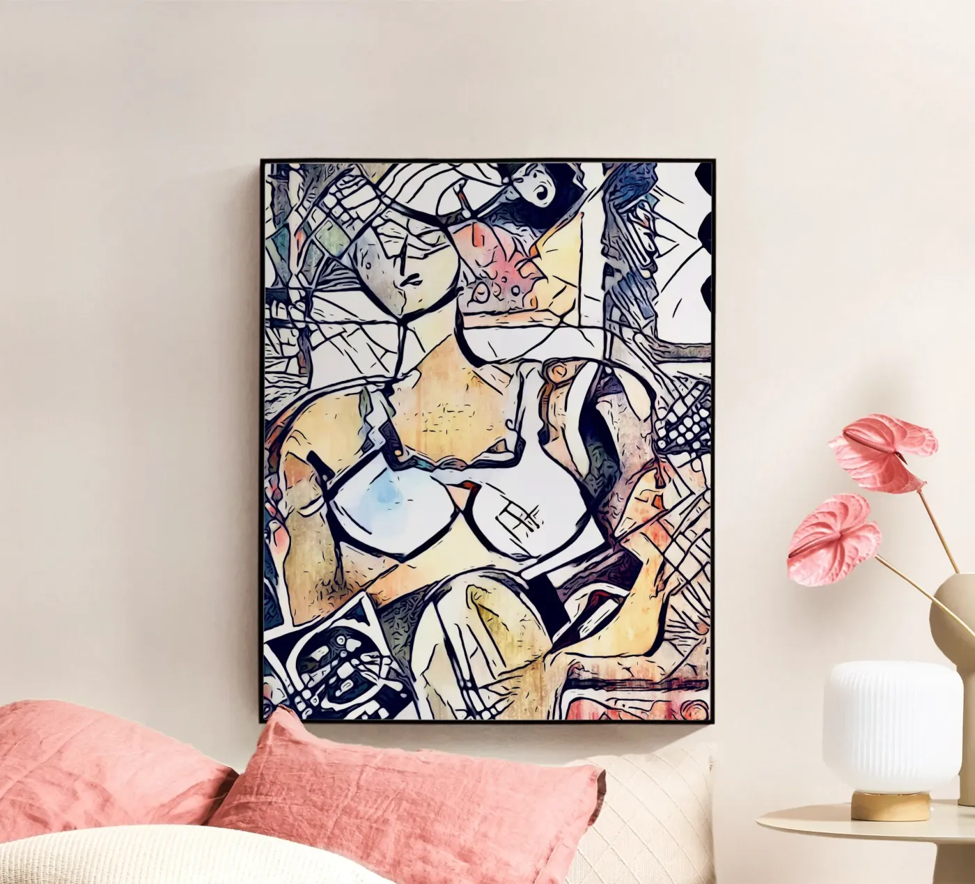 Woman with hat plexiglass da ZAMART