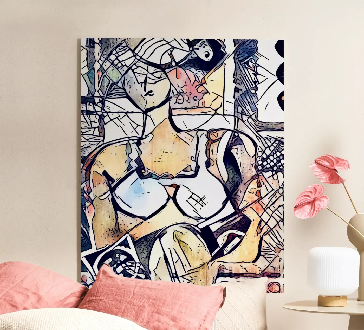 Woman with hat plexiglass da ZAMART