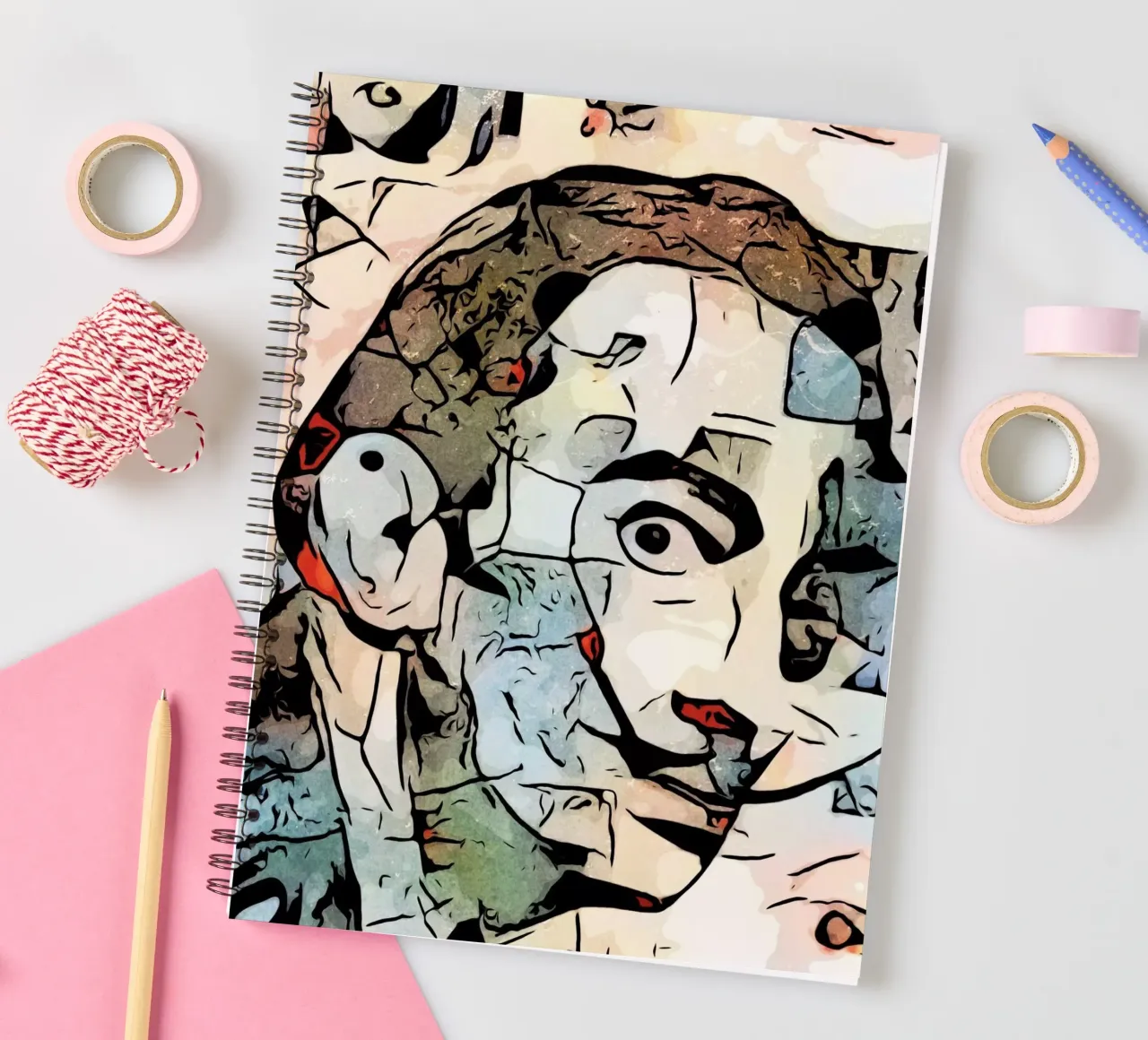 The View (Salvador Dali) spiral notebook by ZAMART