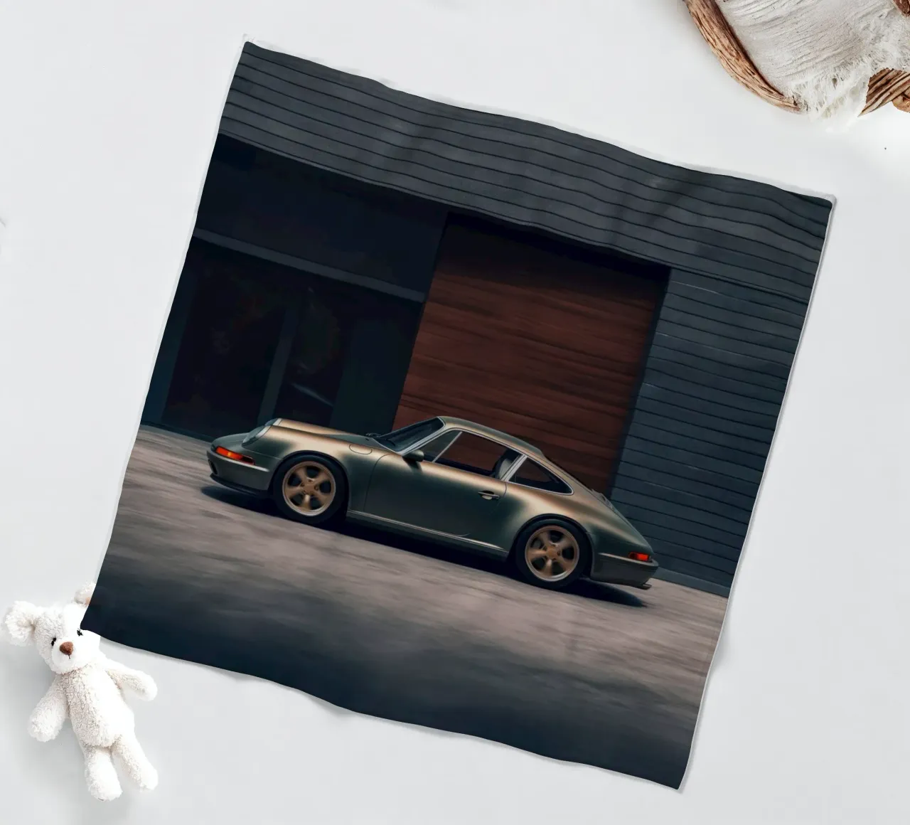 Porsche 911 Carrera fleece blanket by Lootprint
