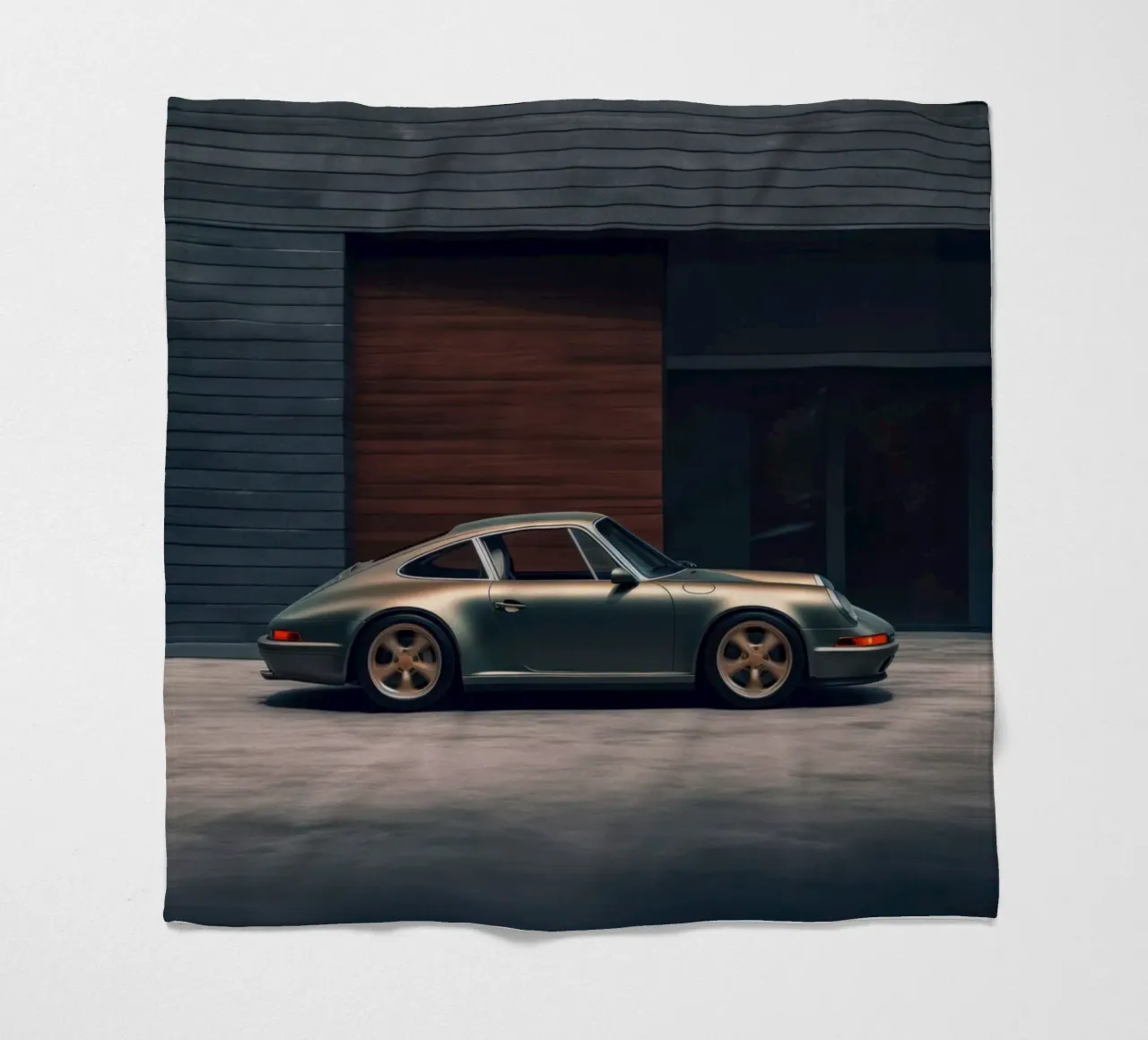 Porsche 911 Carrera fleece blanket by Lootprint