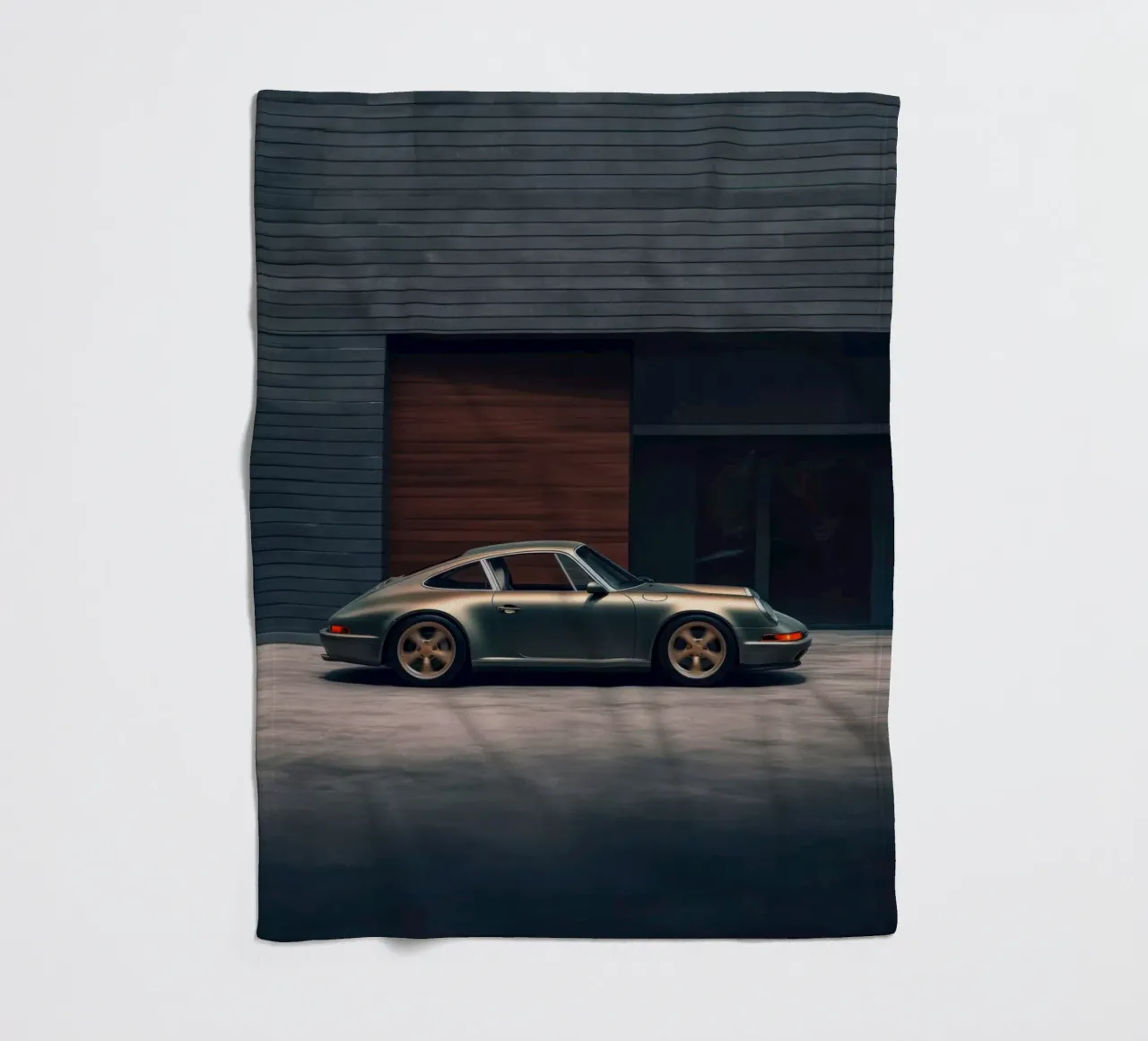 Porsche 911 Carrera fleece blanket by Lootprint