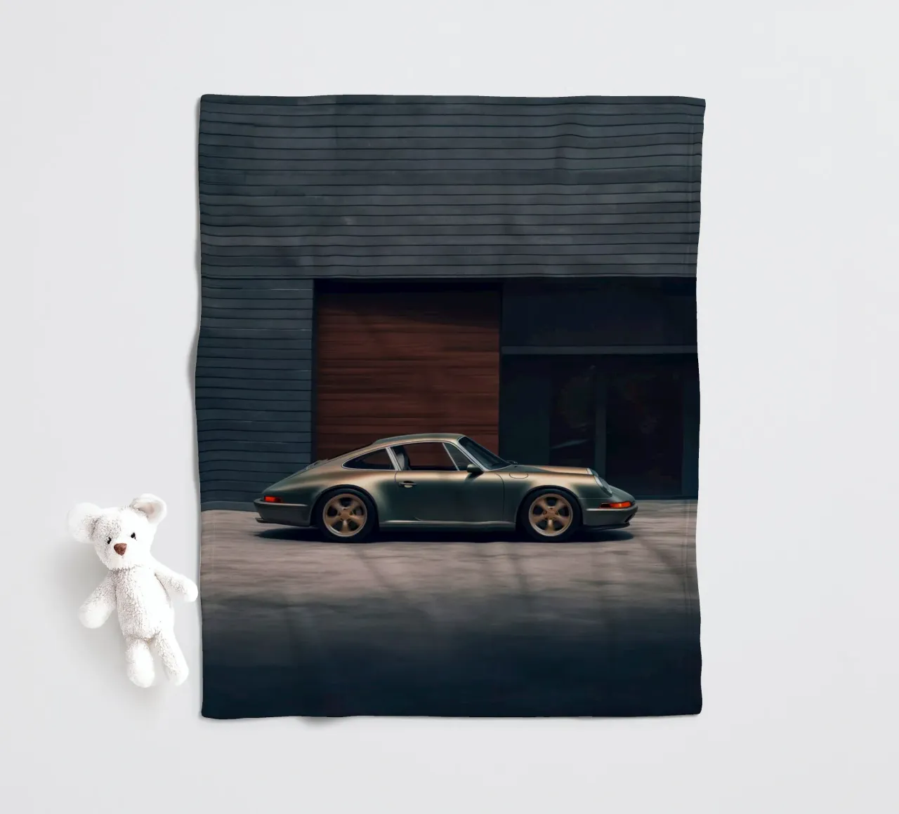 Porsche 911 Carrera fleece blanket by Lootprint