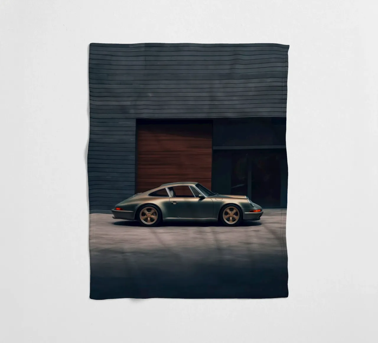 Porsche 911 Carrera fleece blanket by Lootprint