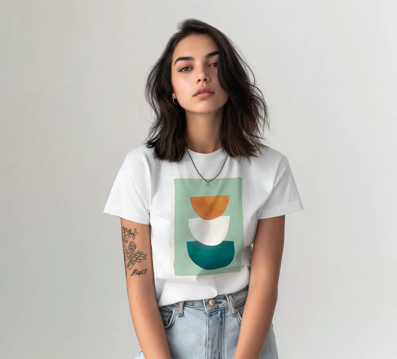 Abstract Stack t-shirt da Flow Line 2