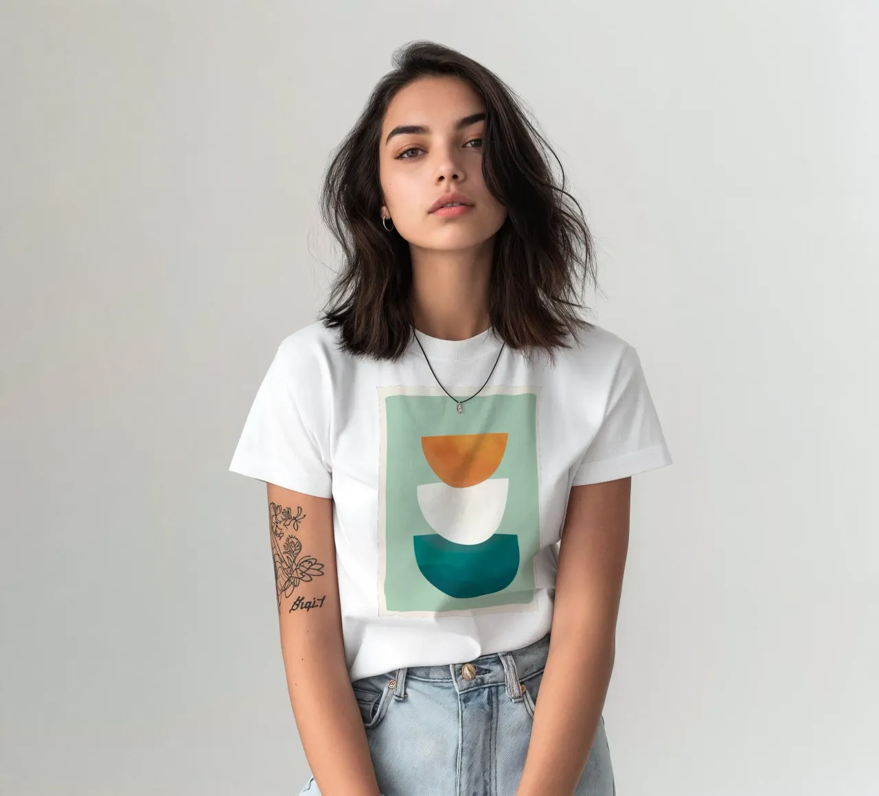 Abstract Stack t-shirt da Flow Line 2