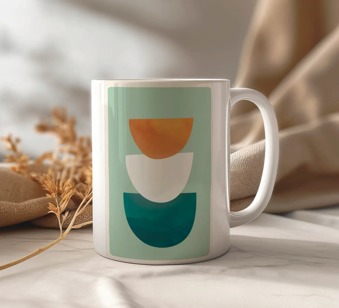 Abstract Stack tazza in ceramica da Flow Line 2