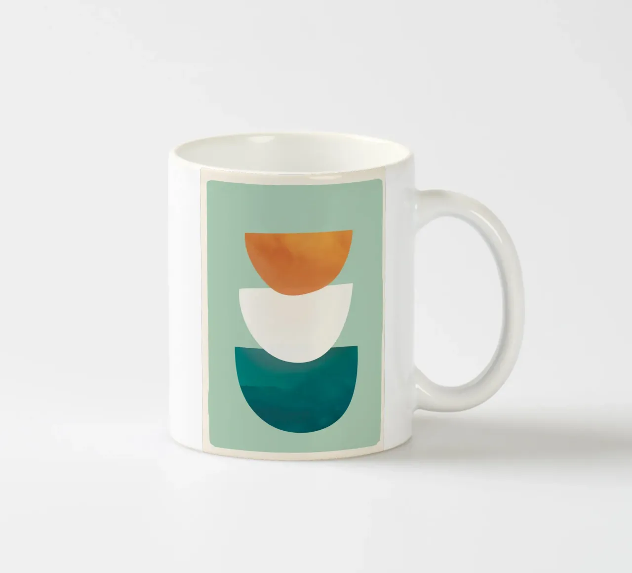 Abstract Stack ceramic mug by Flow Line 2