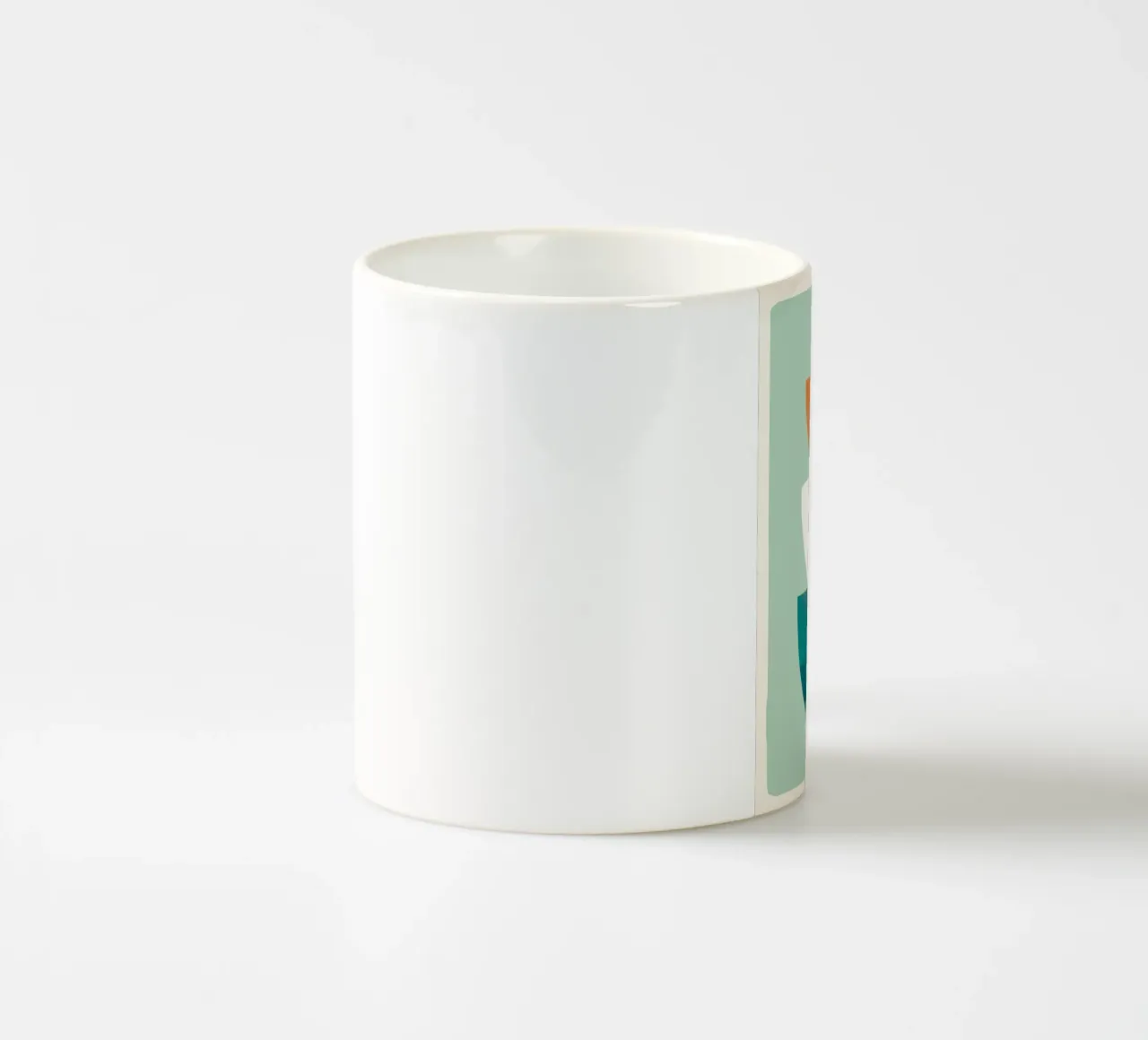 Abstract Stack ceramic mug by Flow Line 2