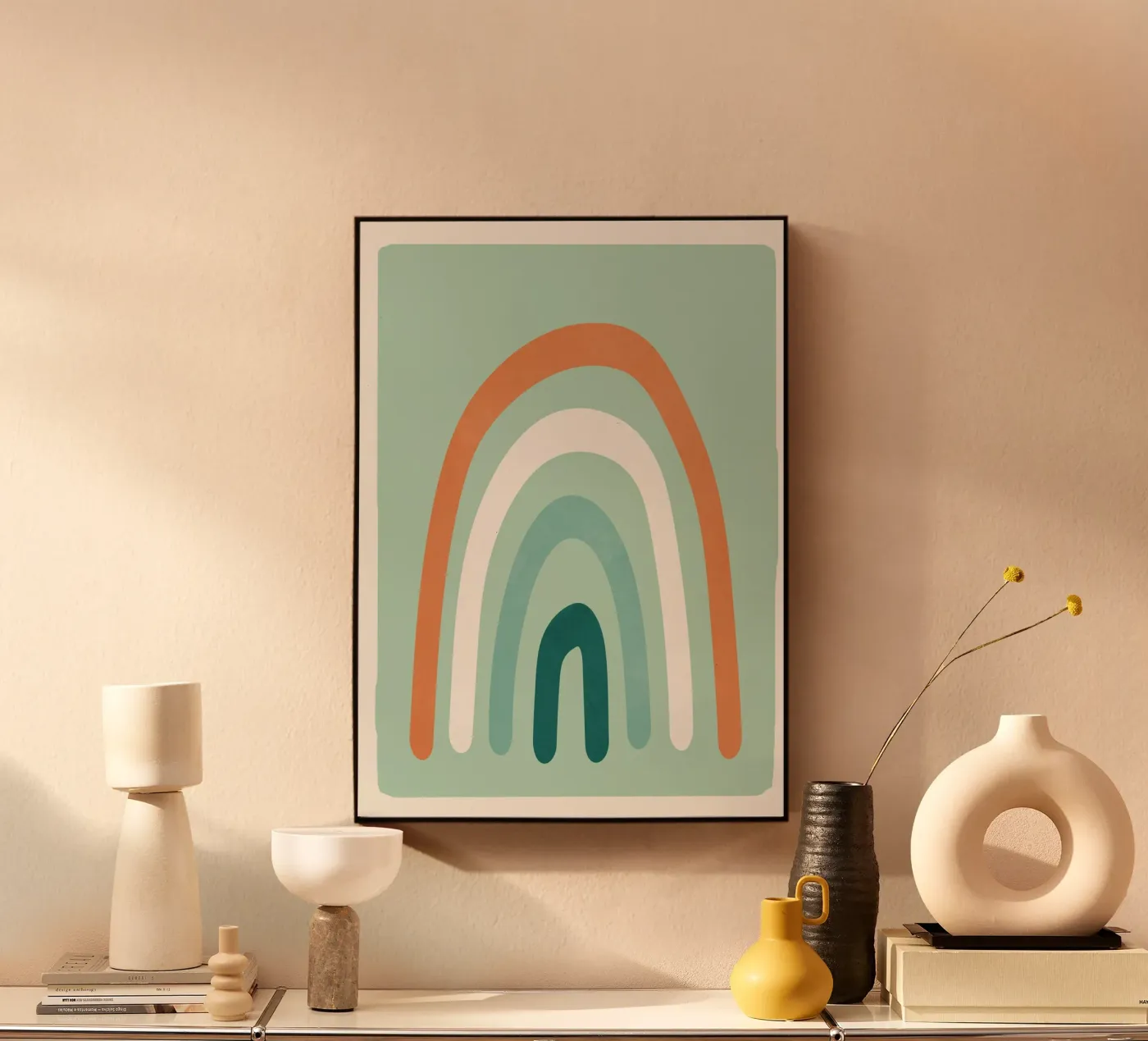 Abstract Rainbow Acryl-Glas von Flow Line 2