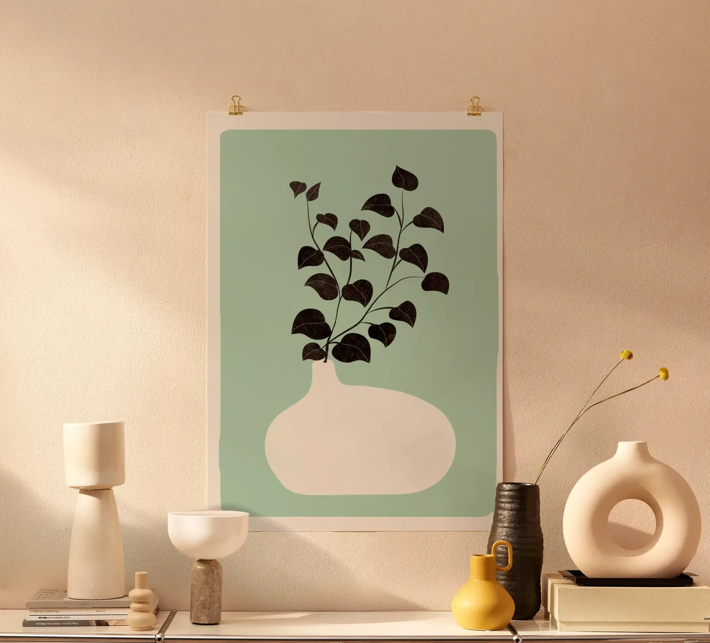 Abstract Vase poster da Flow Line 2