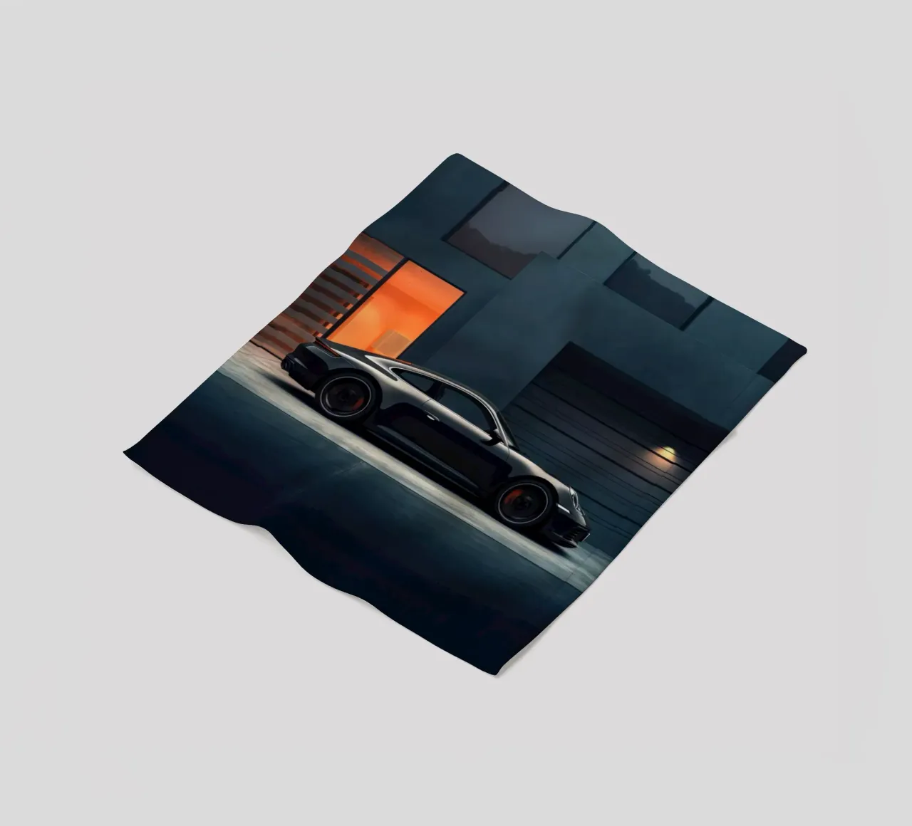 Porsche 911 Turbo fleece blanket by Lootprint