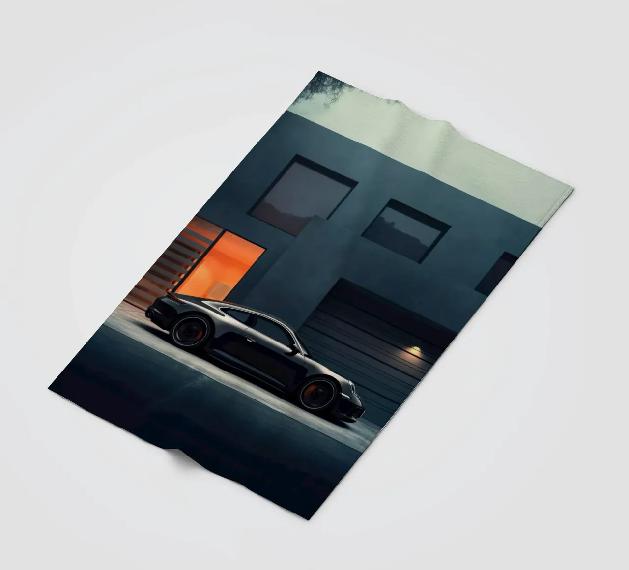 Porsche 911 Turbo fleece blanket by Lootprint