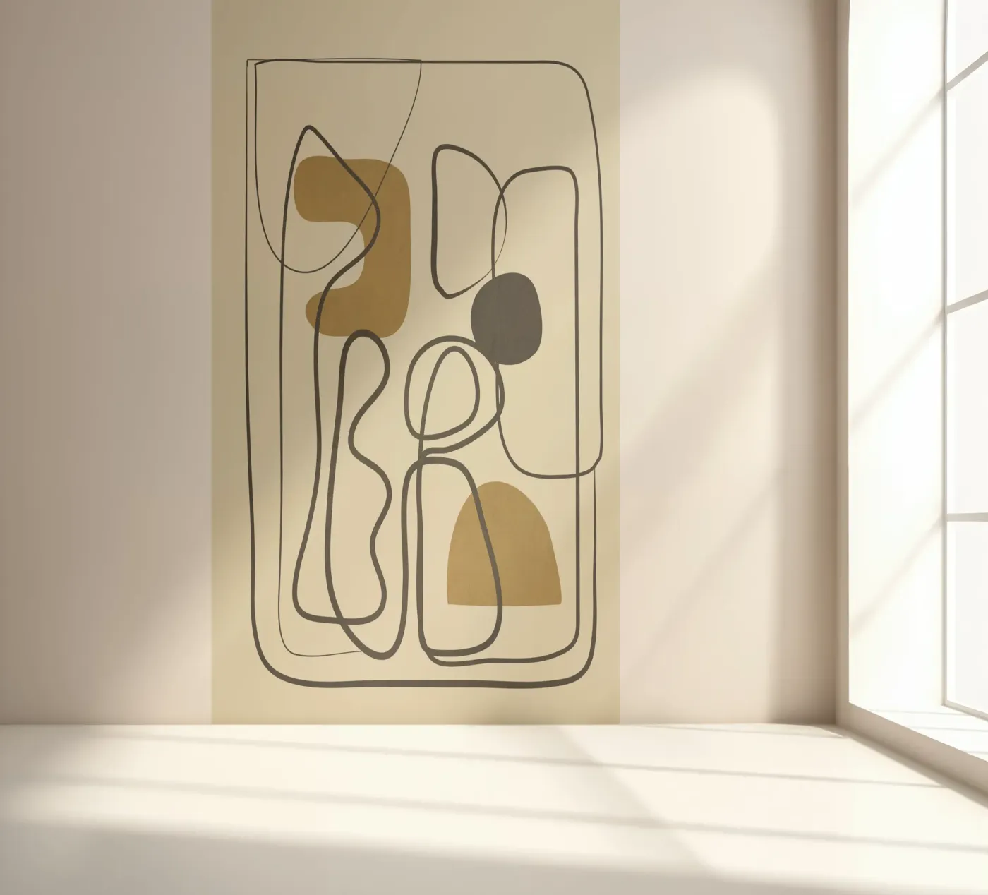 Abstract Flow fotobehang van Flow Line 2