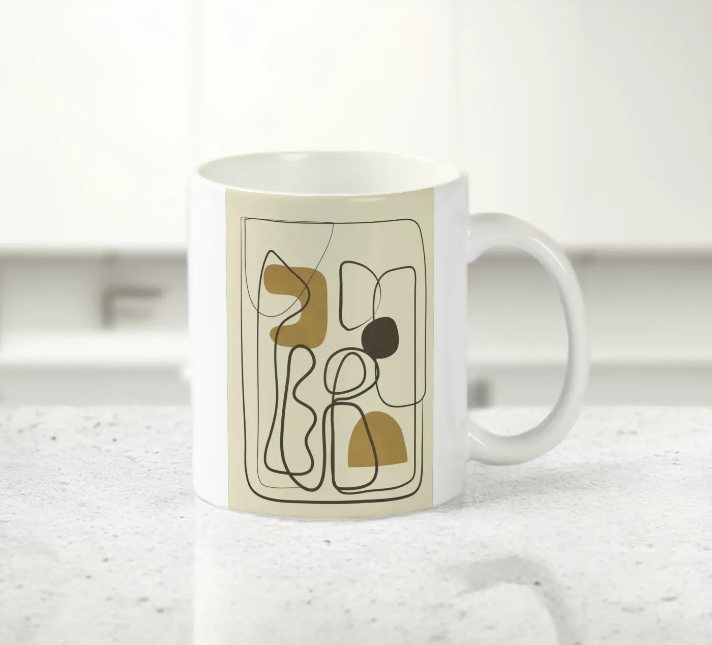 Abstract Flow ceramic mug by Flow Line 2