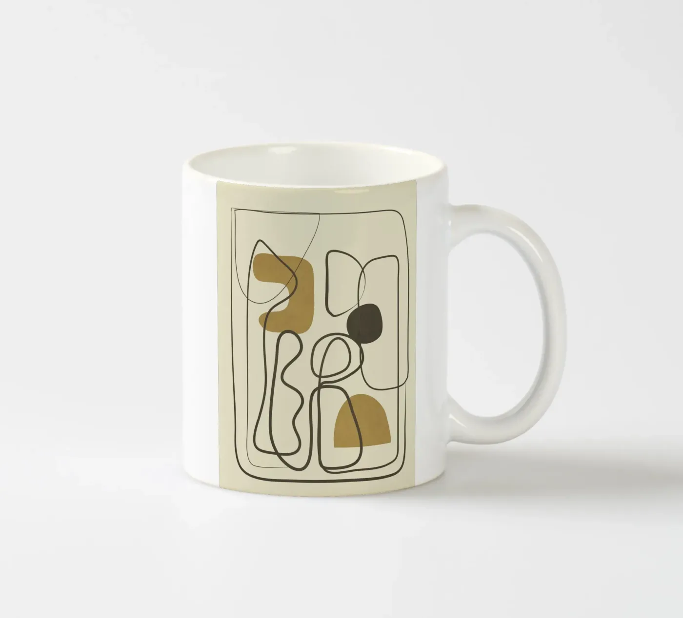Abstract Flow ceramic mug by Flow Line 2