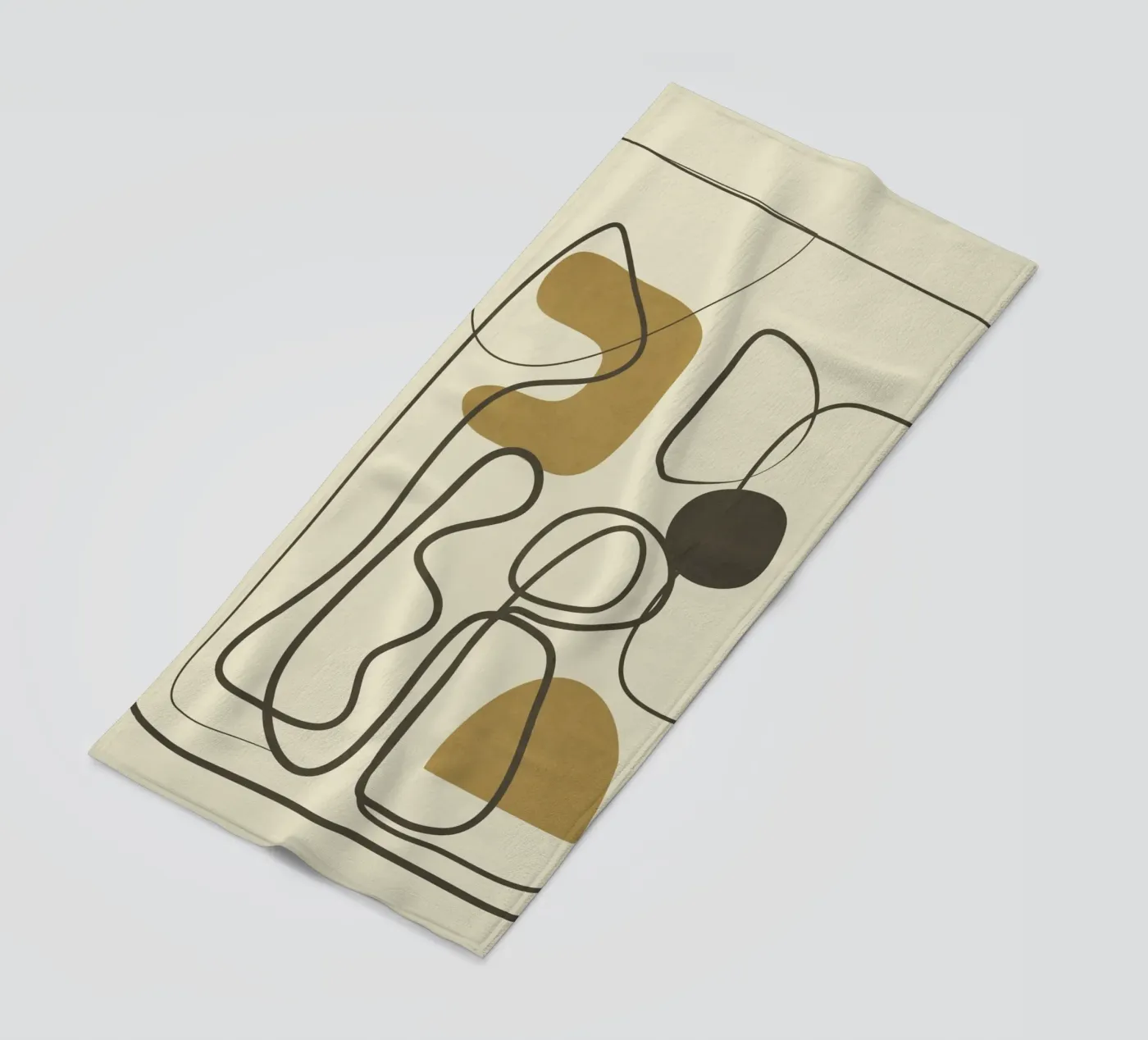 Abstract Flow beach towel by Flow Line 2