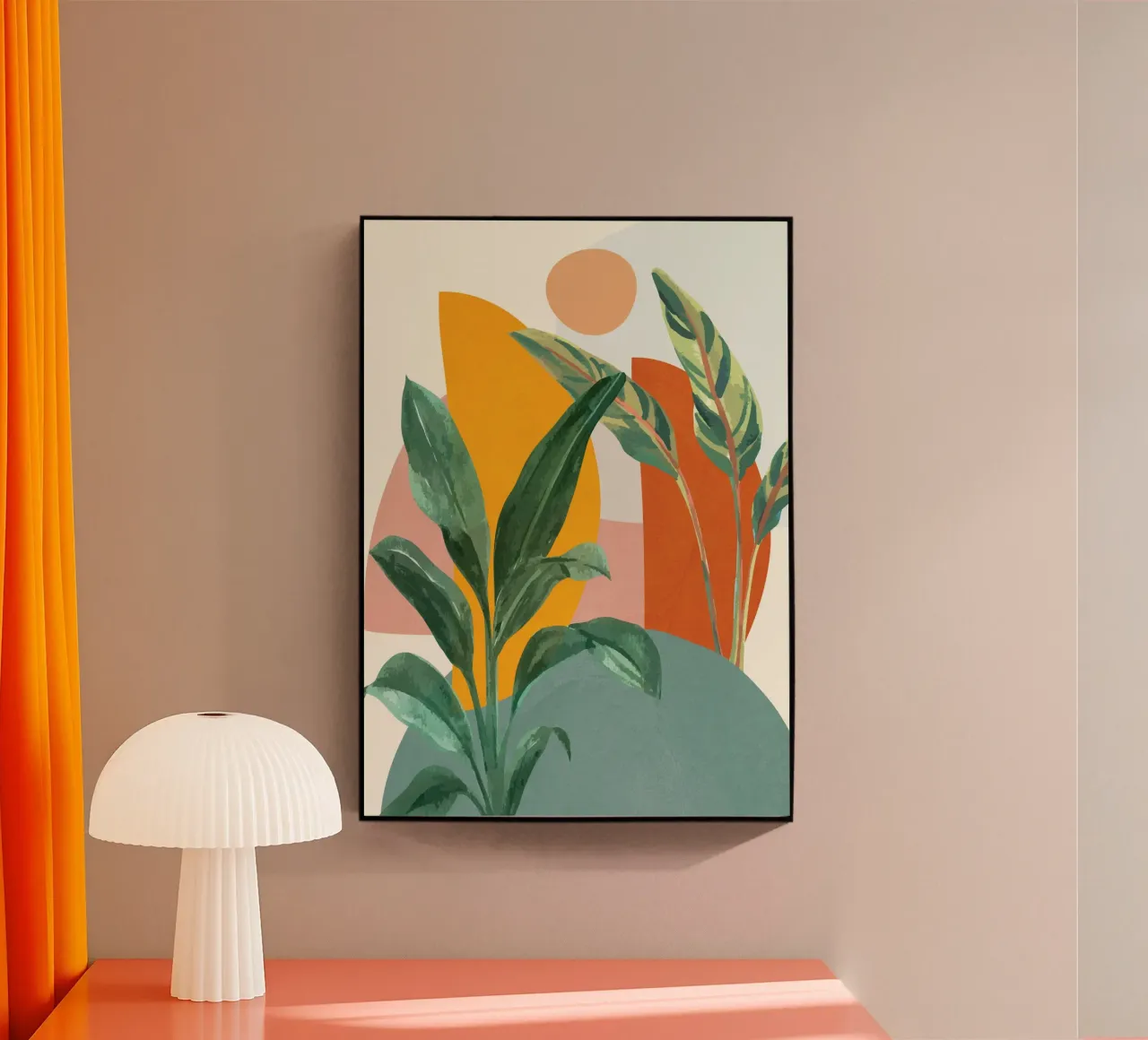 Leaf Design 01 acryl van Flow Line 2