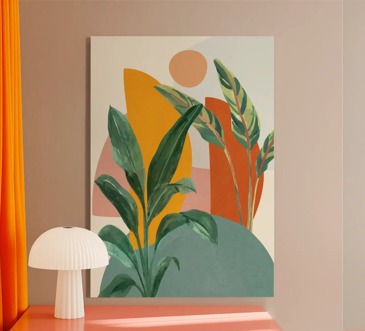 Leaf Design 01 acryl van Flow Line 2