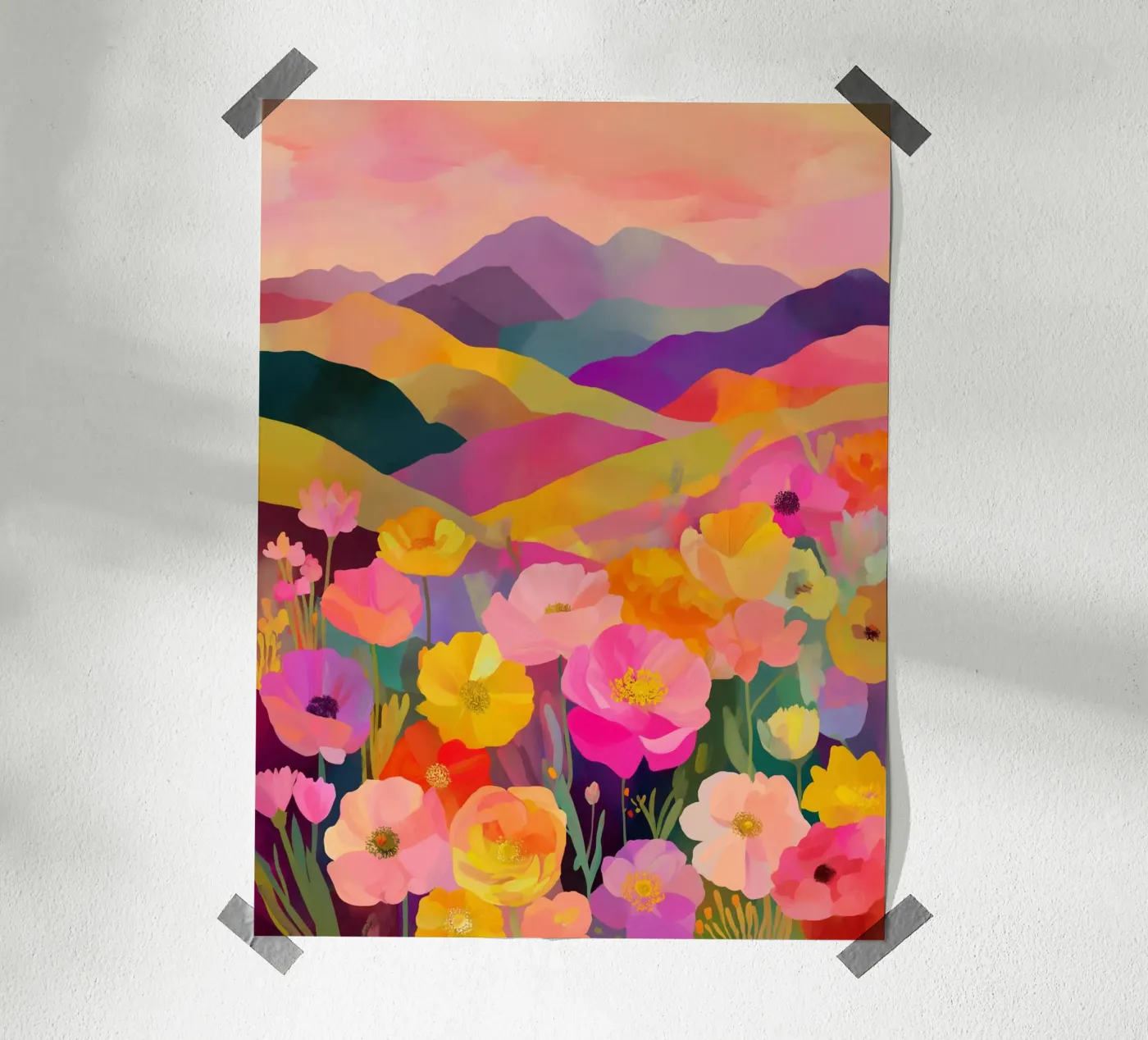 Blumenfeld Poster von My Tiny Home