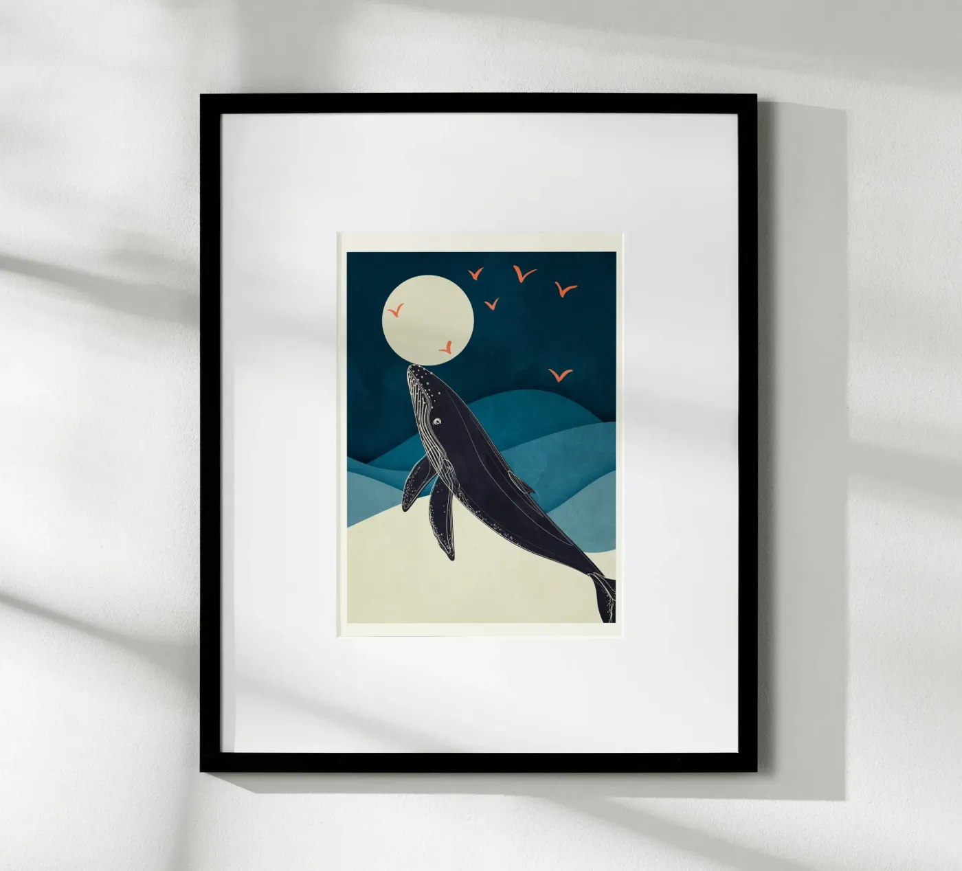 Abstract Whale poster da Flow Line 2