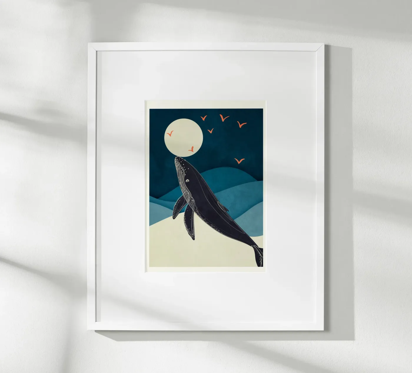 Abstract Whale poster da Flow Line 2