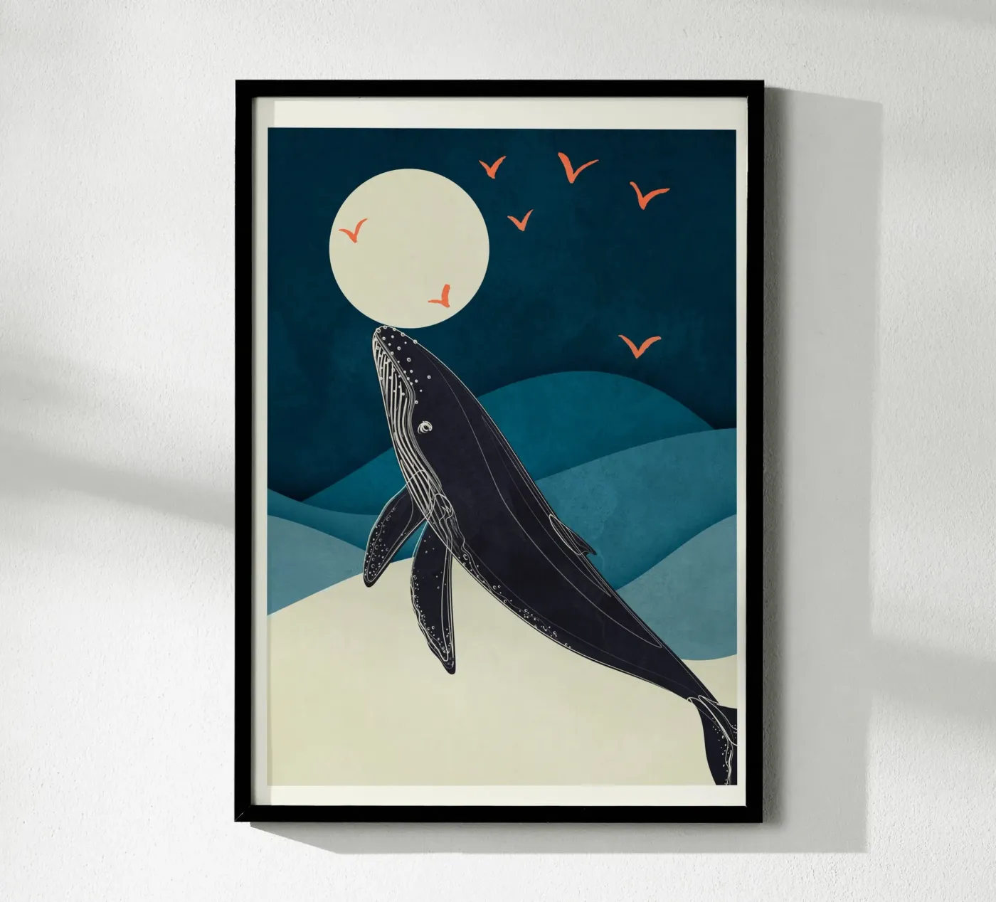 Abstract Whale poster da Flow Line 2