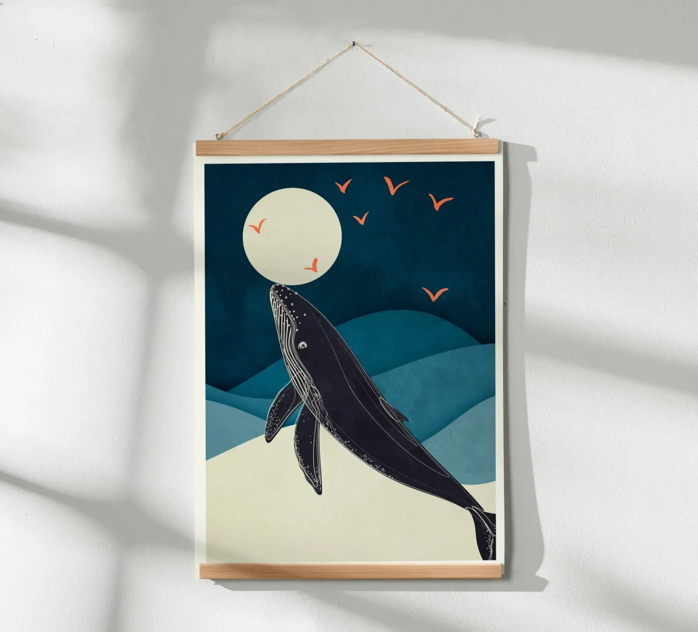 Abstract Whale poster da Flow Line 2