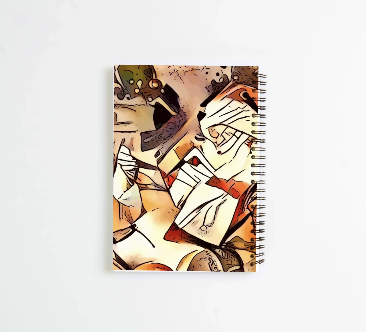 Merry Christmas, motif 4 spiral notebook by ZAMART