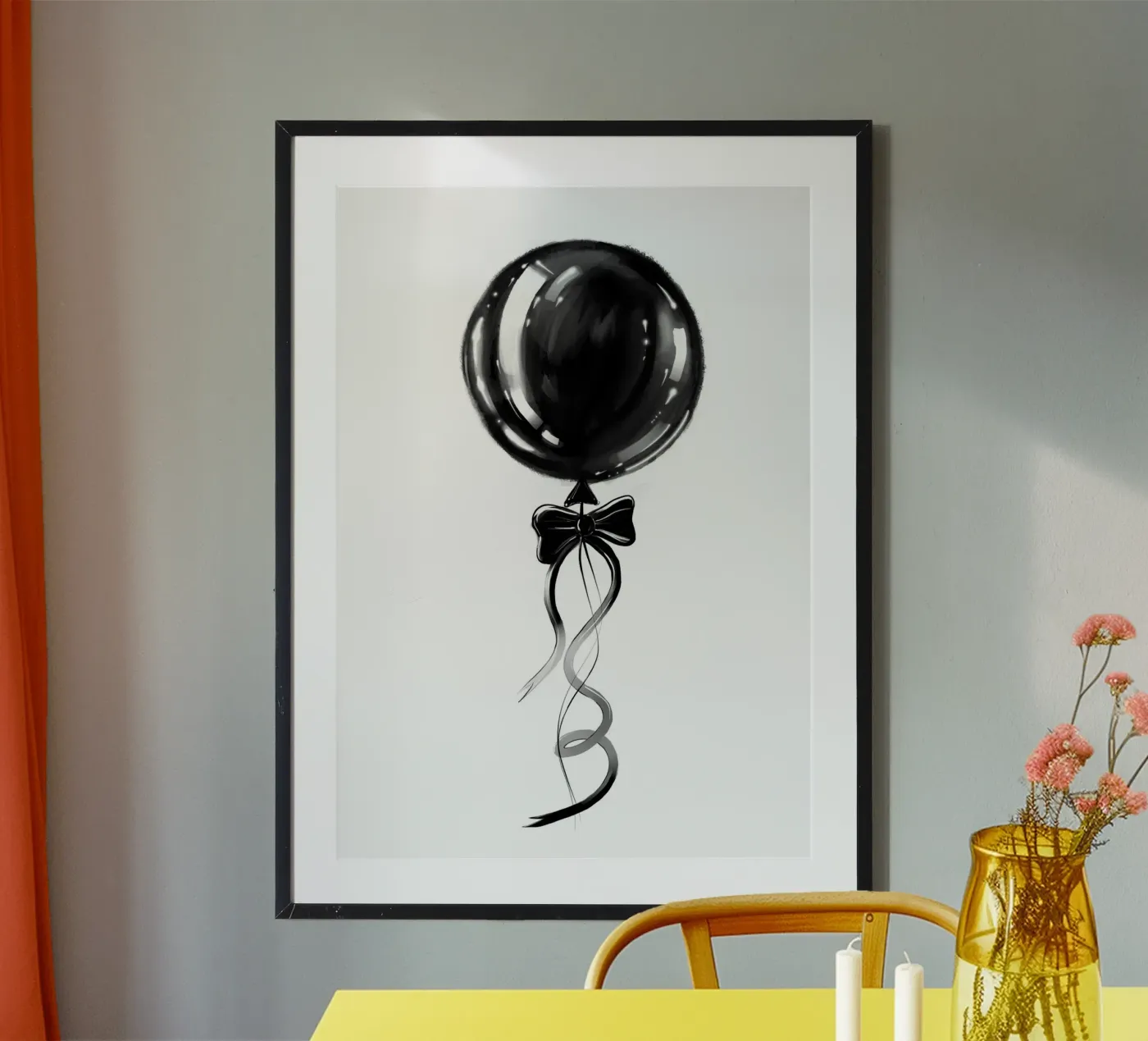 Balloon poster van by elle arts