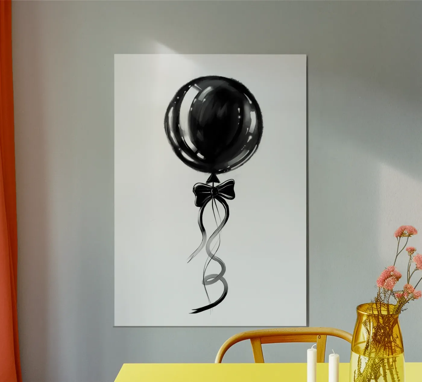Balloon poster van by elle arts
