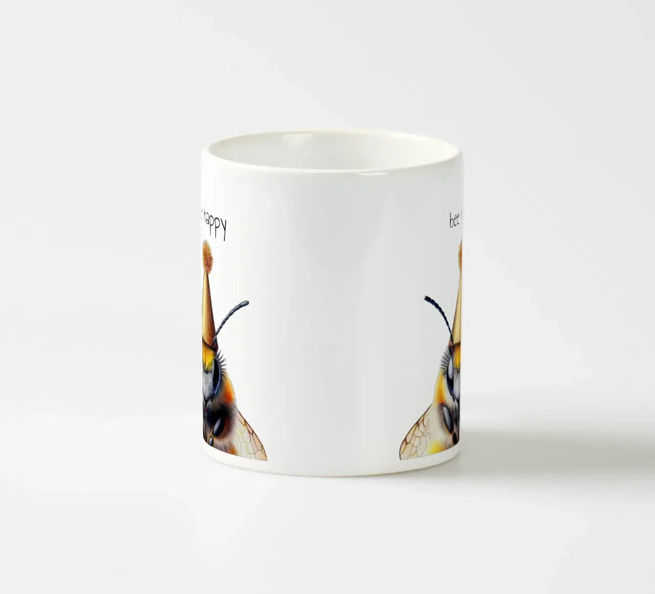Party Bee ceramic mug by Graphit und Farbe