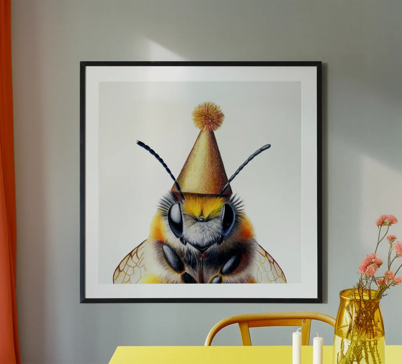 Party Bee poster da Graphit und Farbe