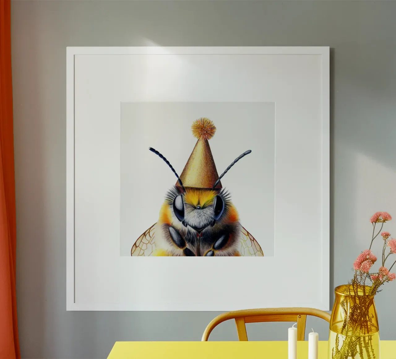 Party Bee poster da Graphit und Farbe