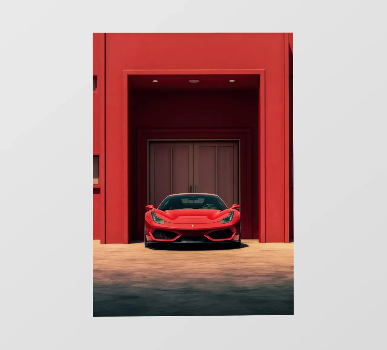 Ferrari F8 pellicola backlit da Lootprint