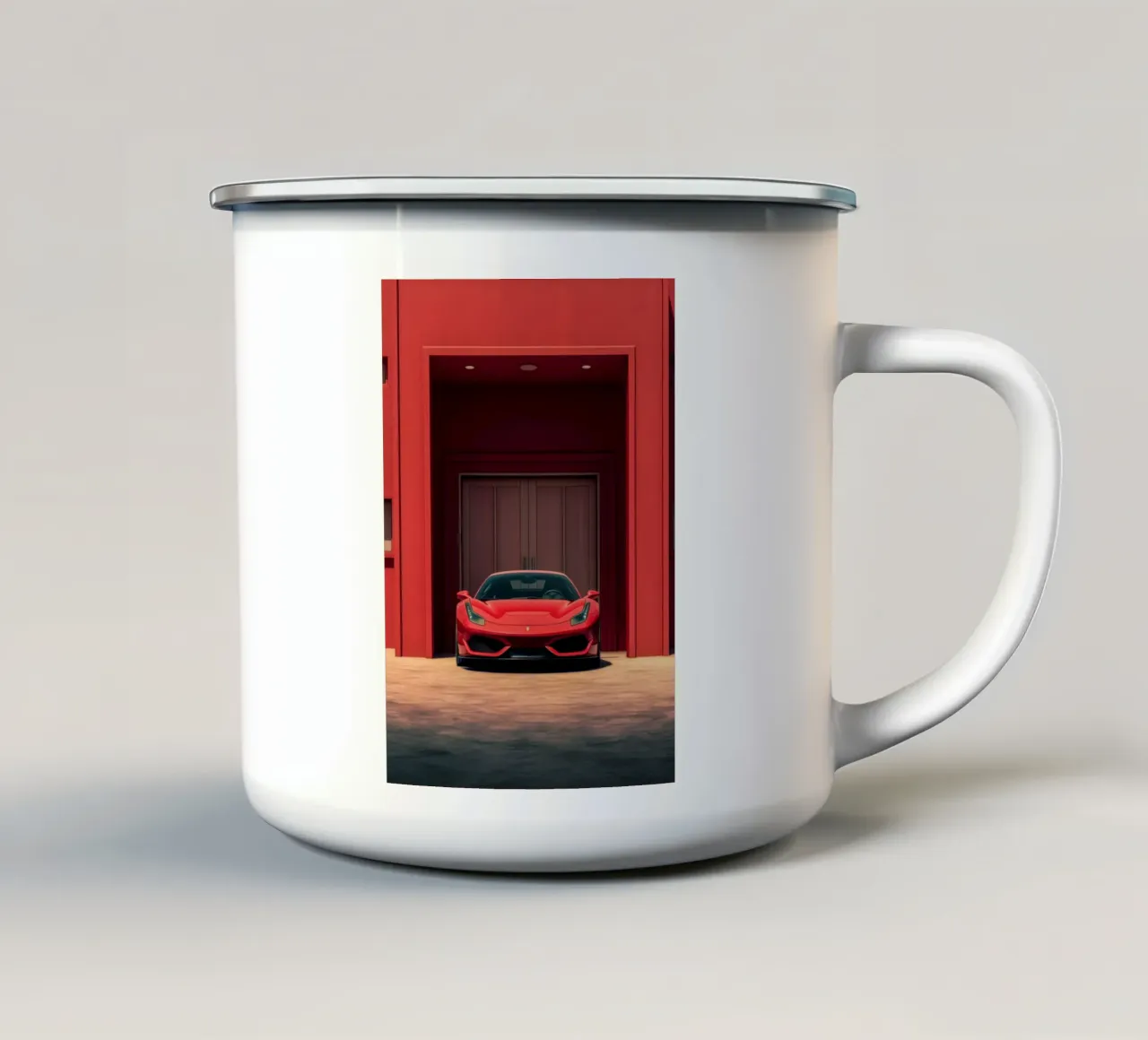 Ferrari F8 tazza in smalto da Lootprint