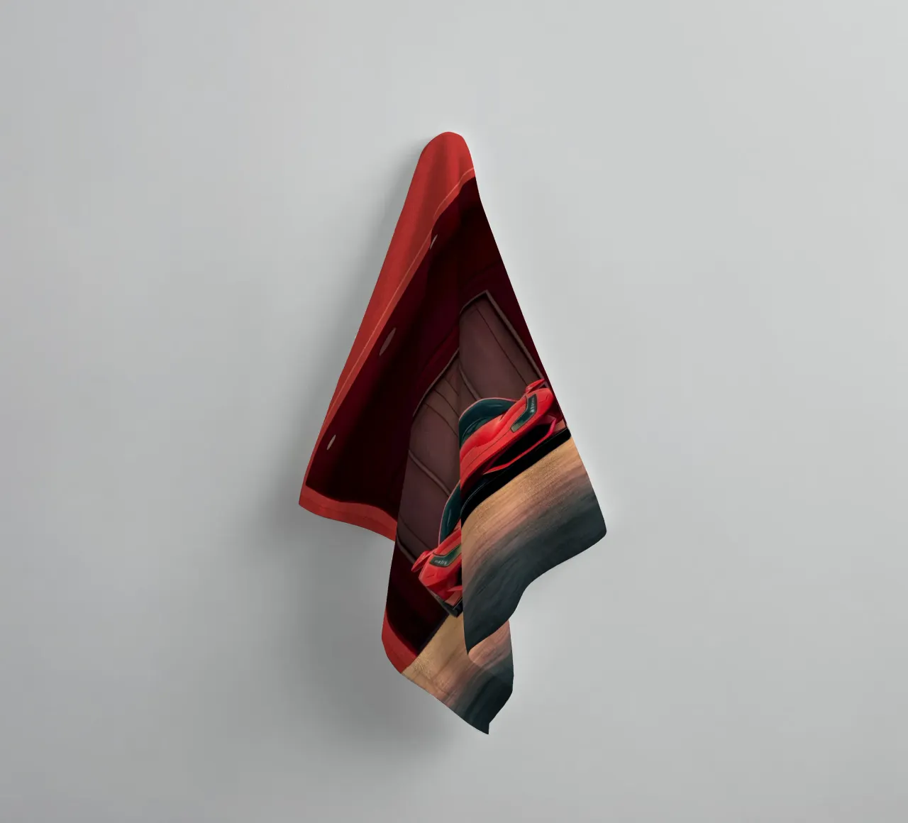 Ferrari F8 towel by Lootprint