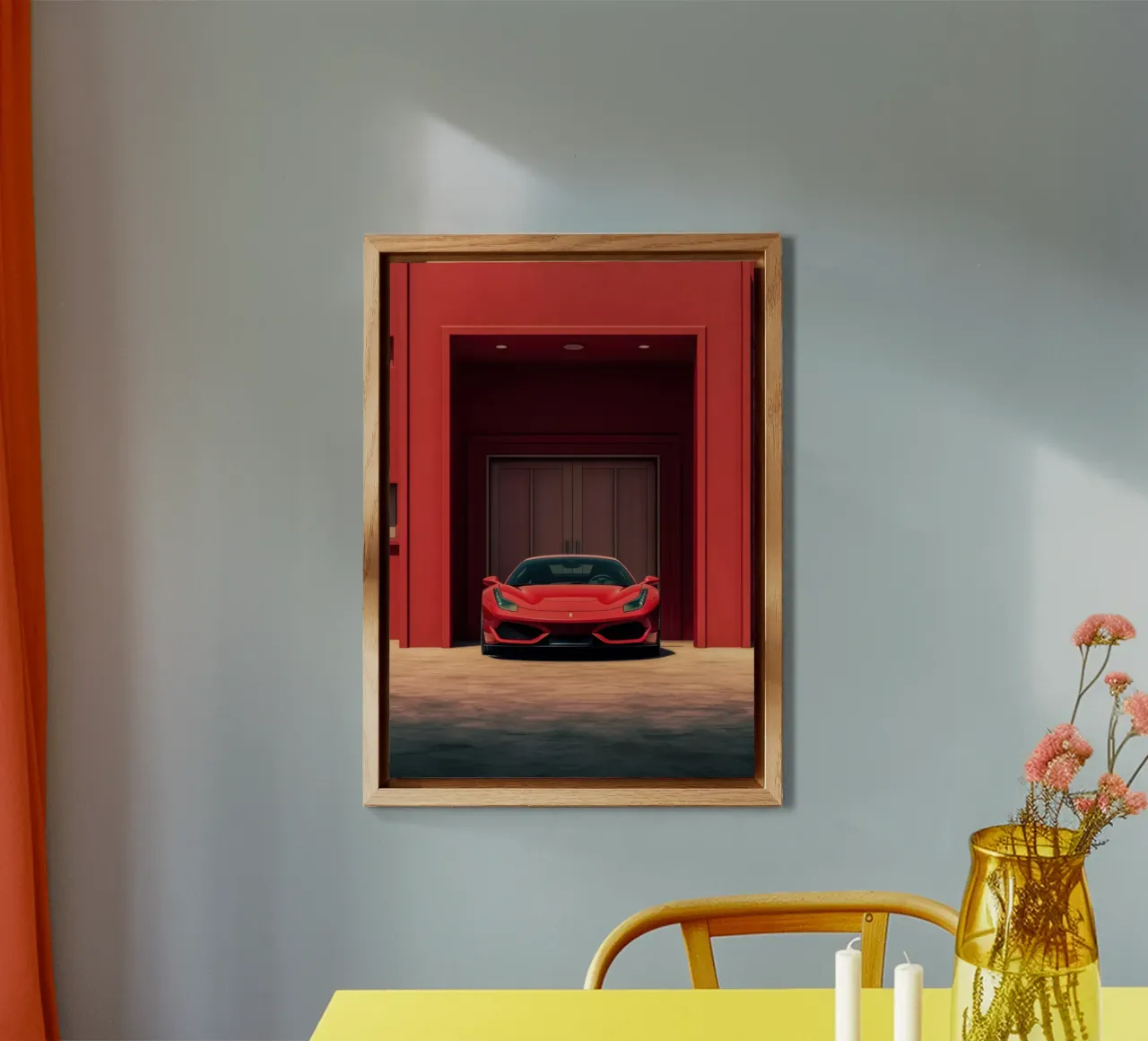 Ferrari F8 alu-dibond by Lootprint