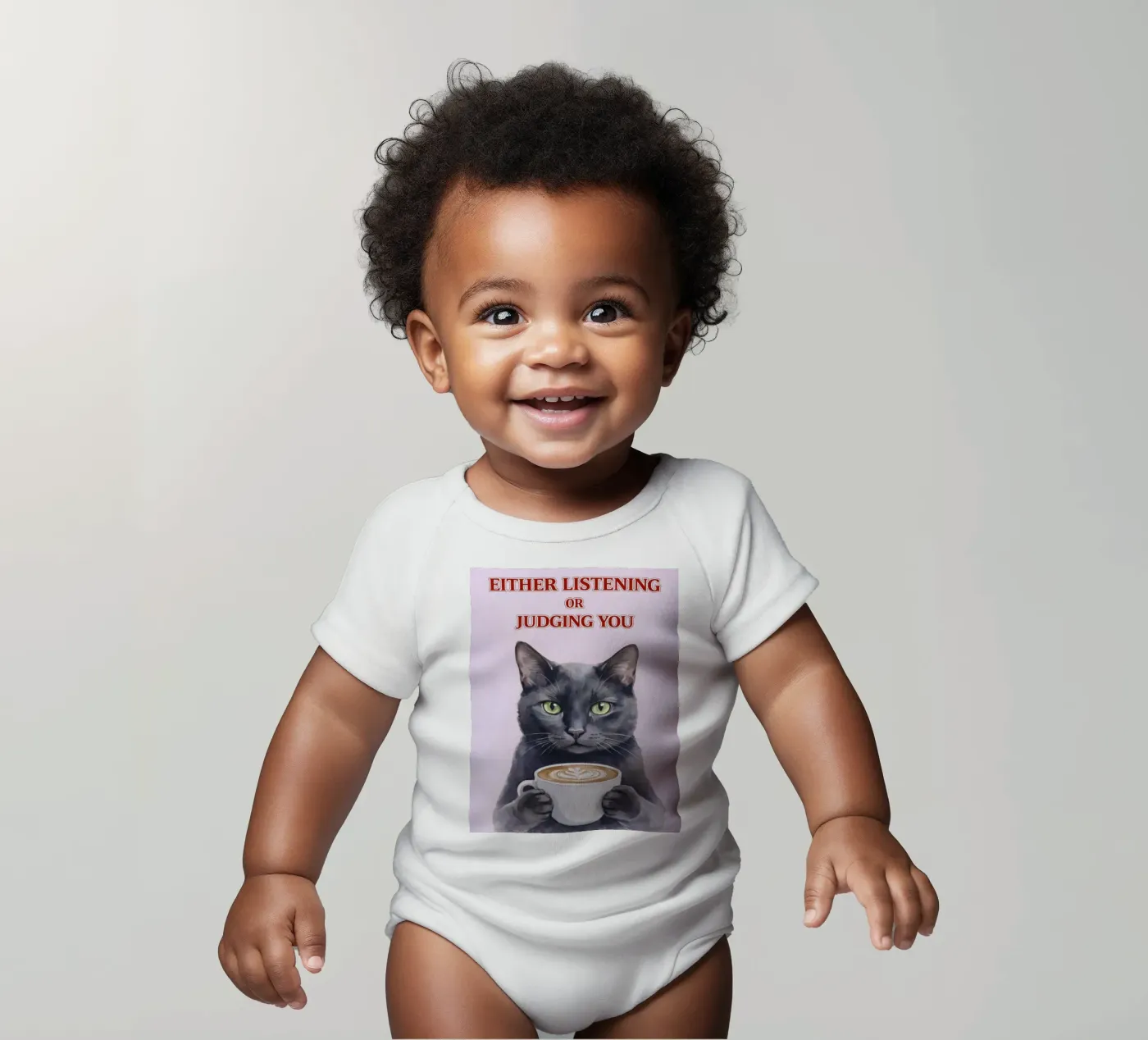 either listening Kurzarm Babybody von Nayara