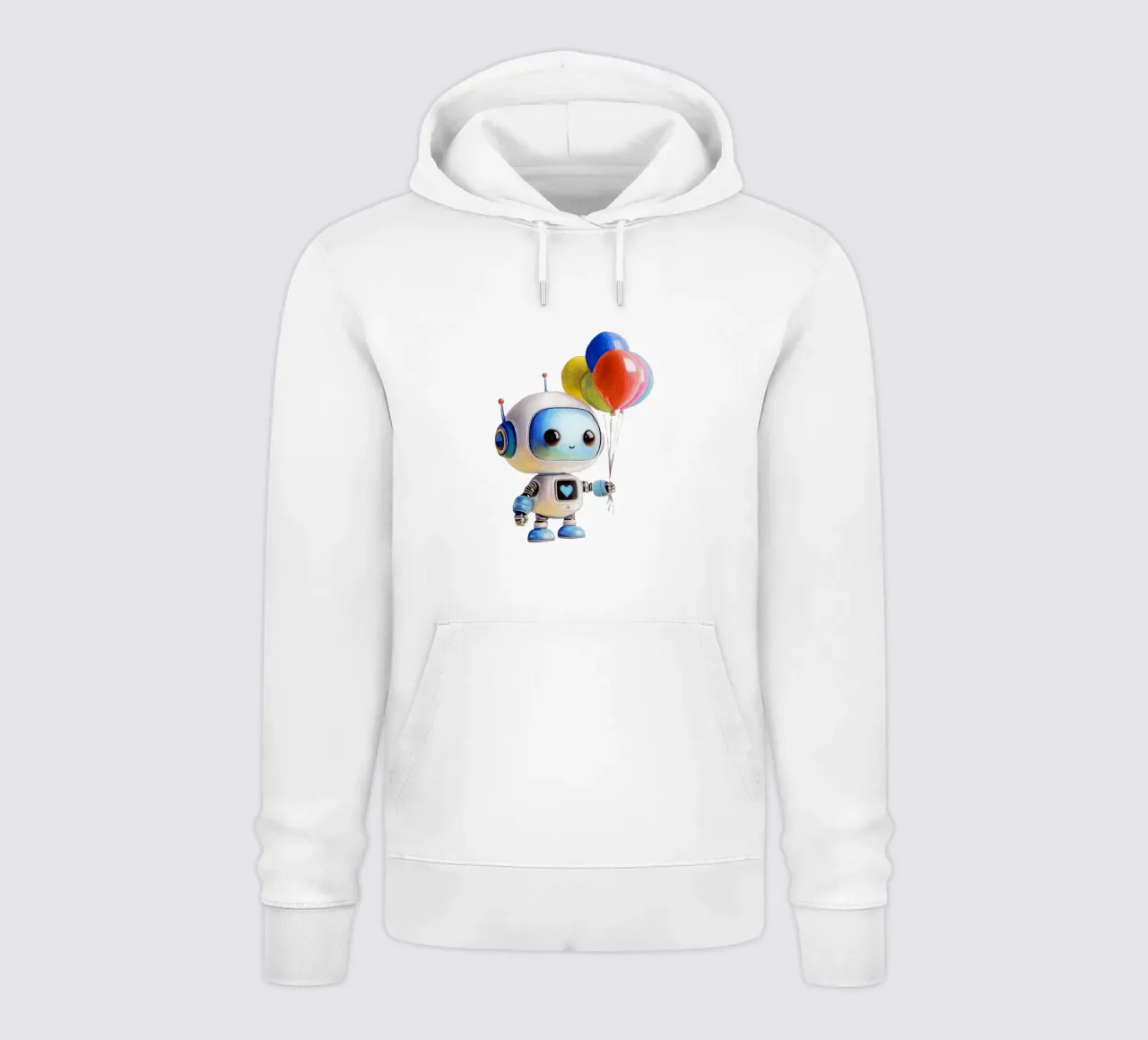 Robot con palloncini felpa con cappuccio da Graphit und Farbe