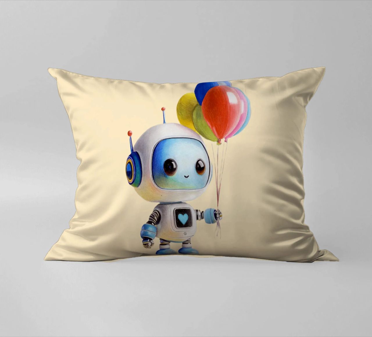 Robot con palloncini cuscino da Graphit und Farbe