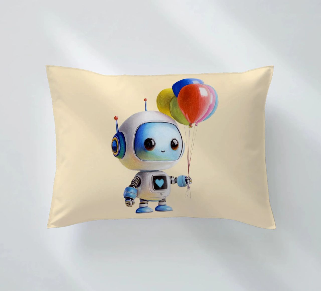 Robot con palloncini cuscino da Graphit und Farbe