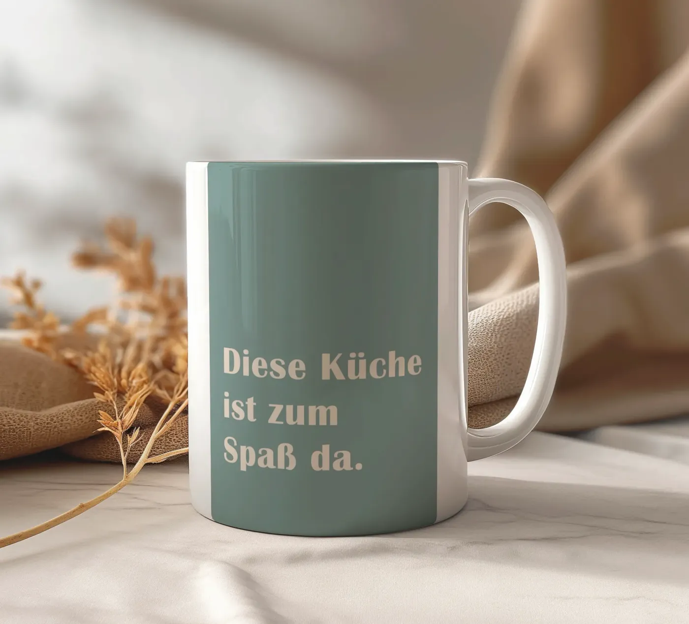kitchen ceramic mug by zeriayam arts