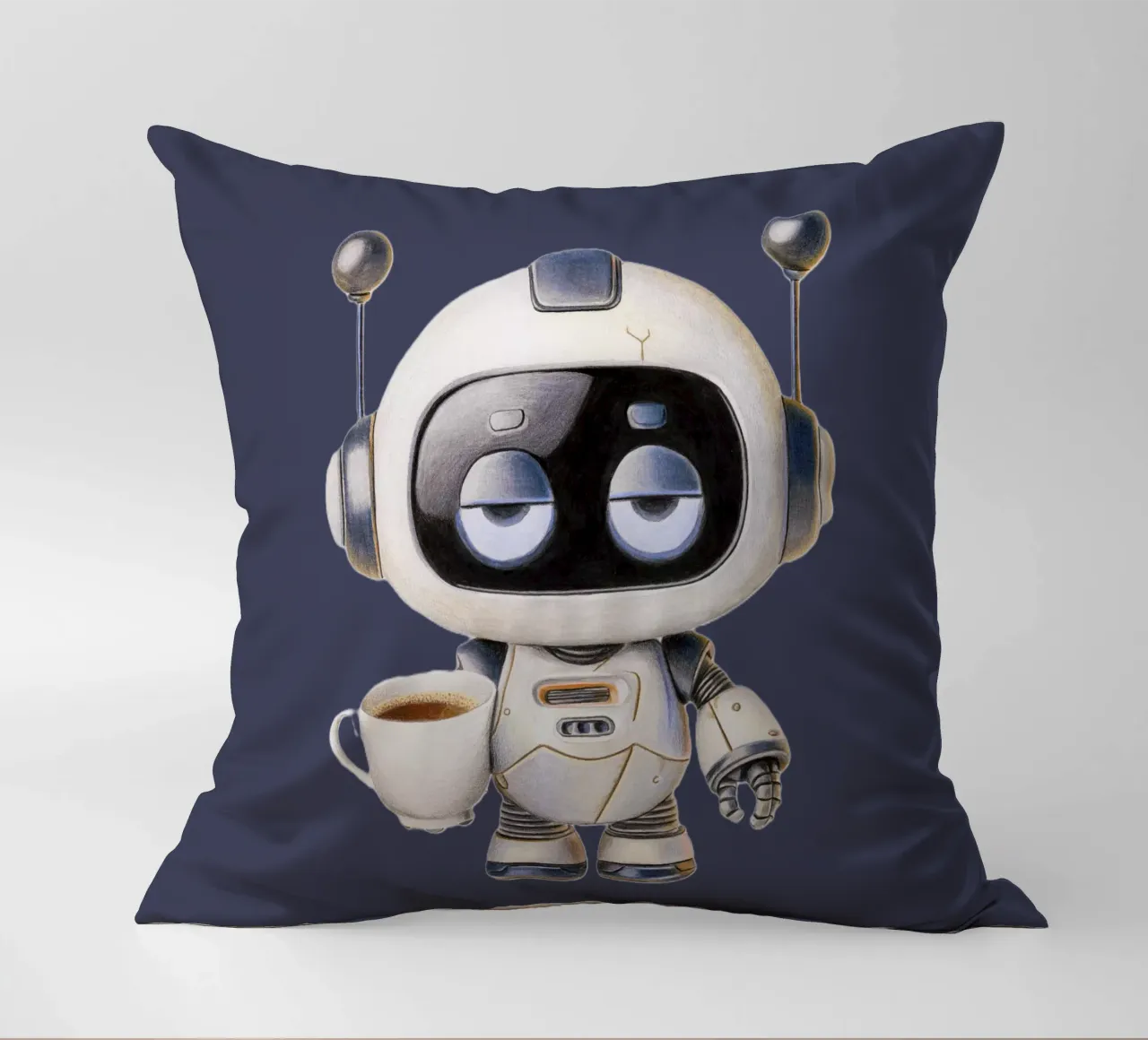 Coffee makes my world go round cuscino da Graphit und Farbe