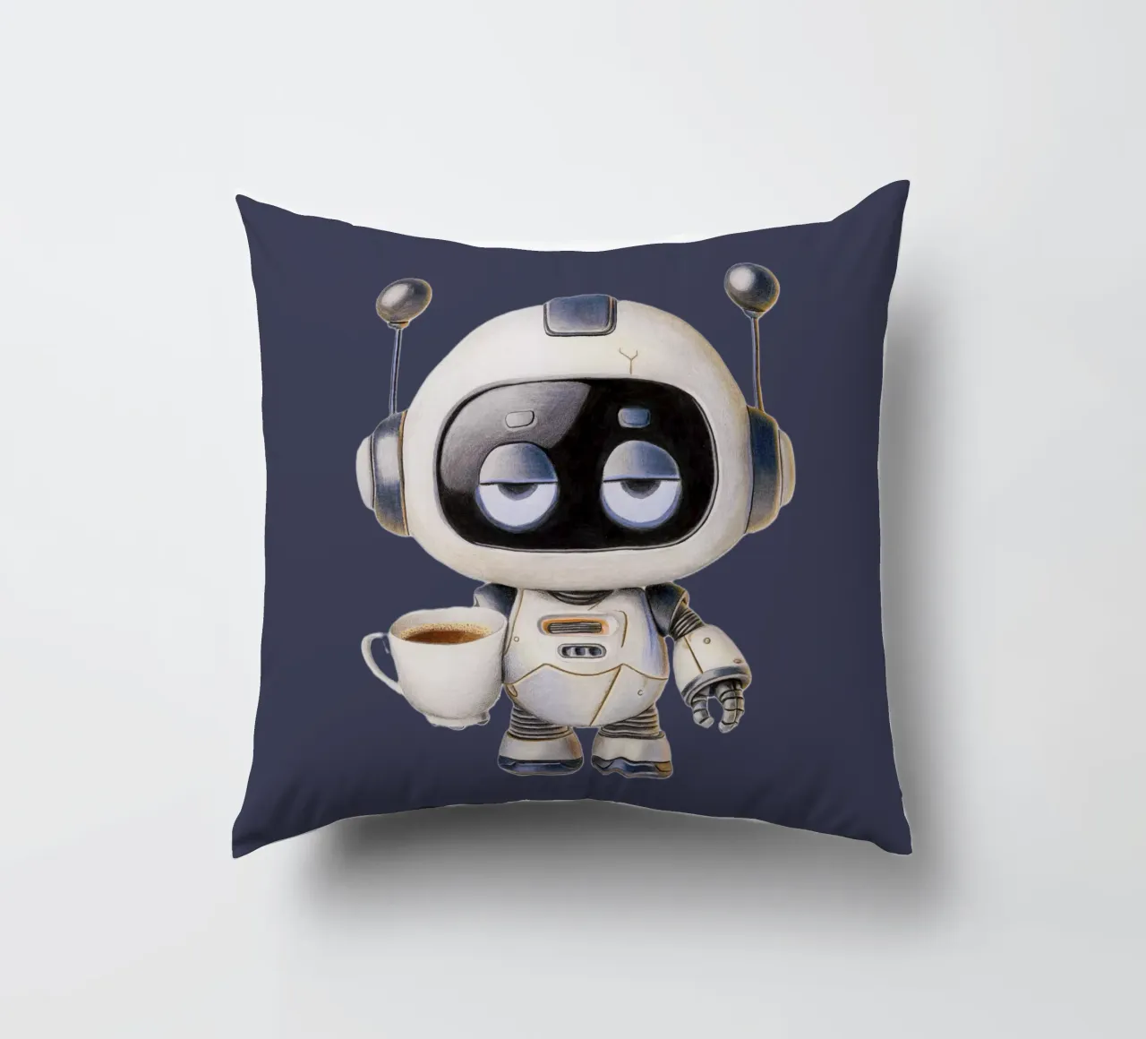 Coffee makes my world go round cuscino da Graphit und Farbe