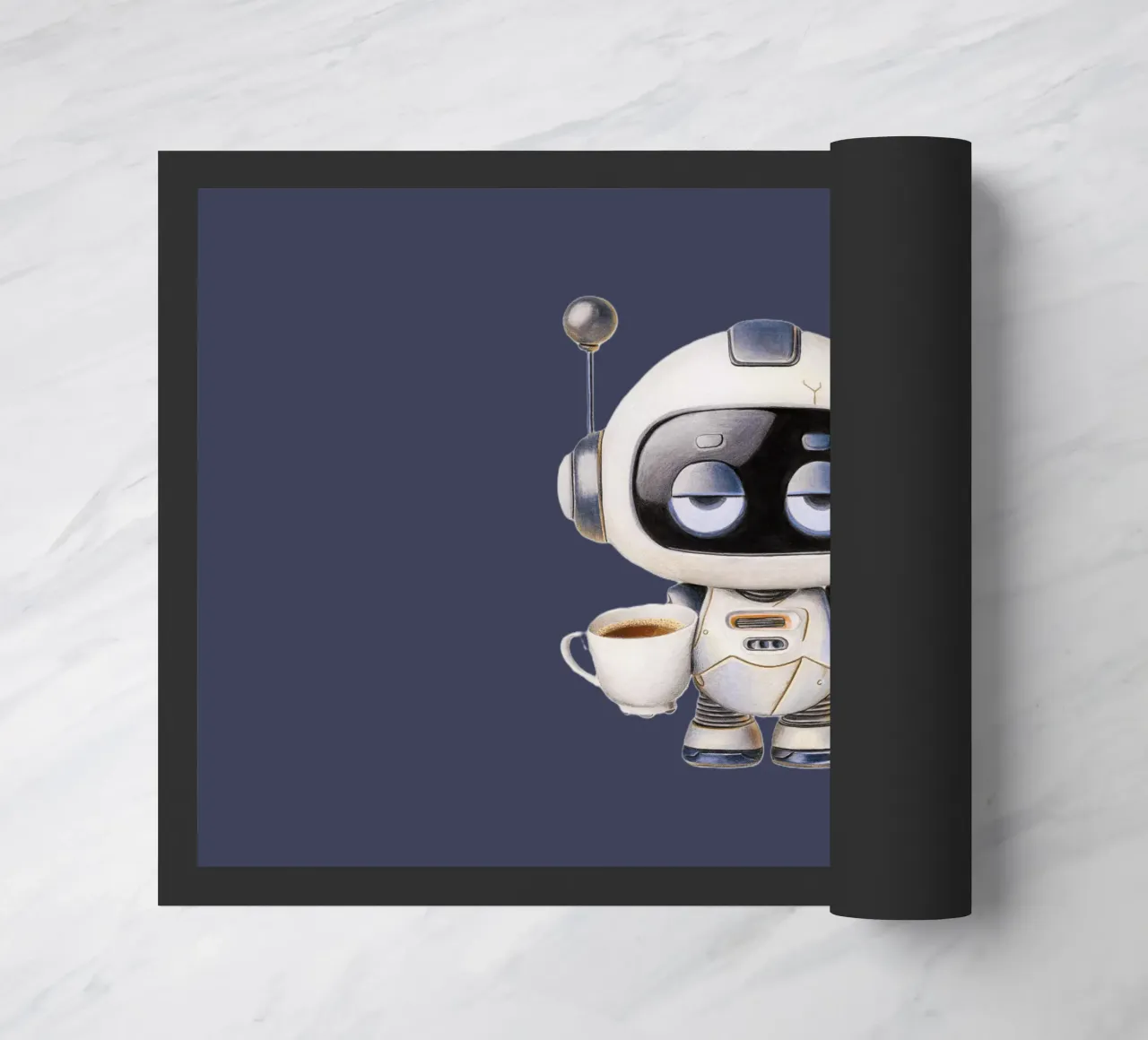 Coffee makes my world go round zerbino da Graphit und Farbe