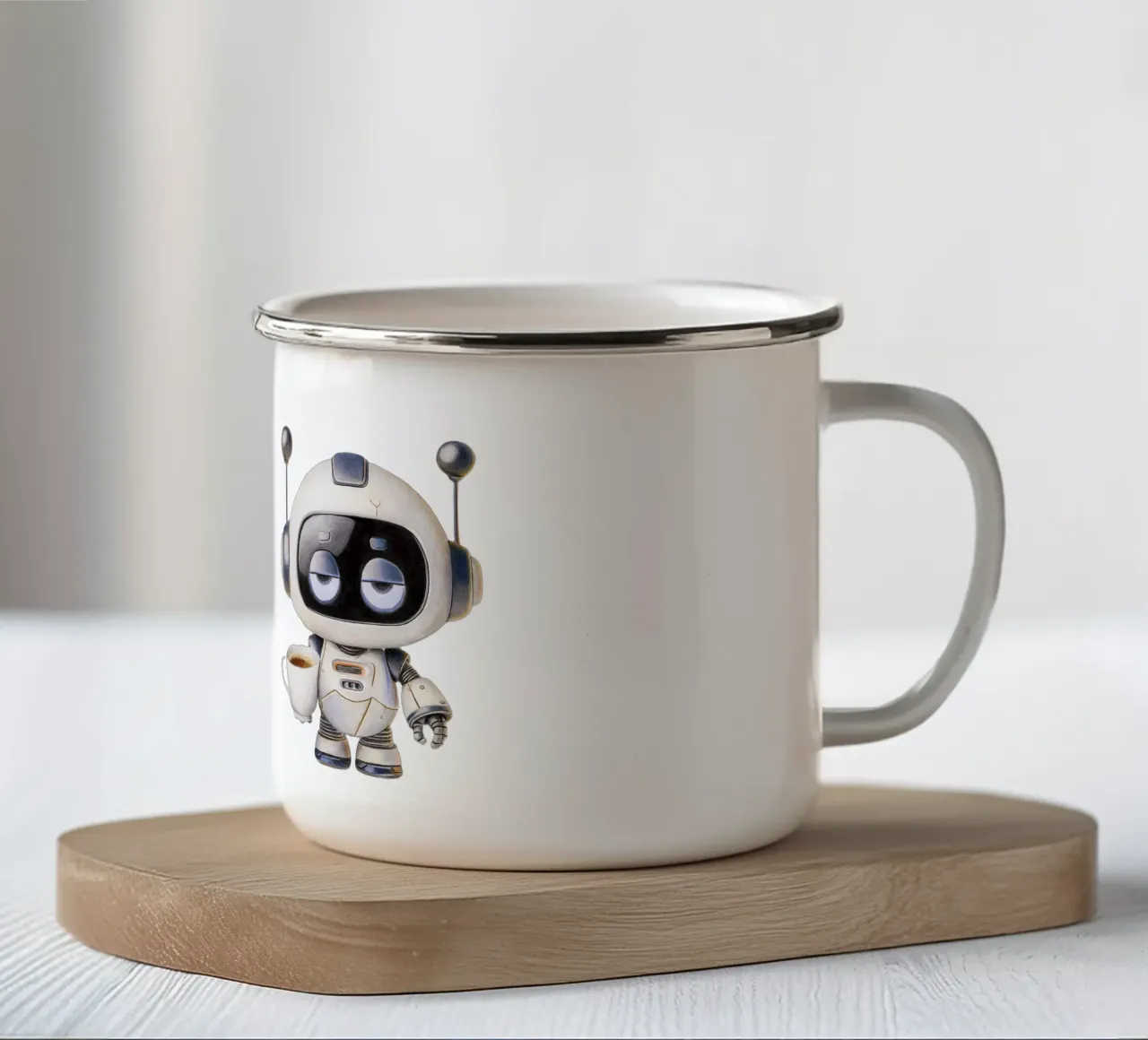 Coffee makes my world go round tazza in smalto da Graphit und Farbe