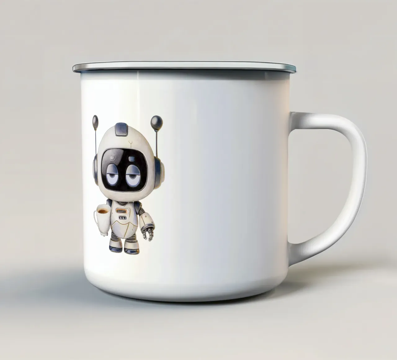 Coffee makes my world go round tazza in smalto da Graphit und Farbe