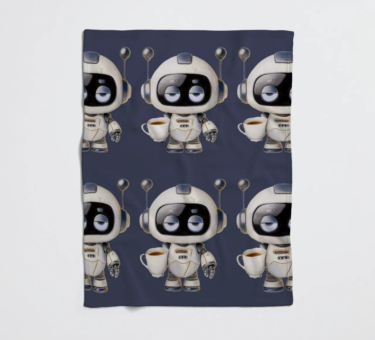 Coffee makes my world go round coperta in pile da Graphit und Farbe