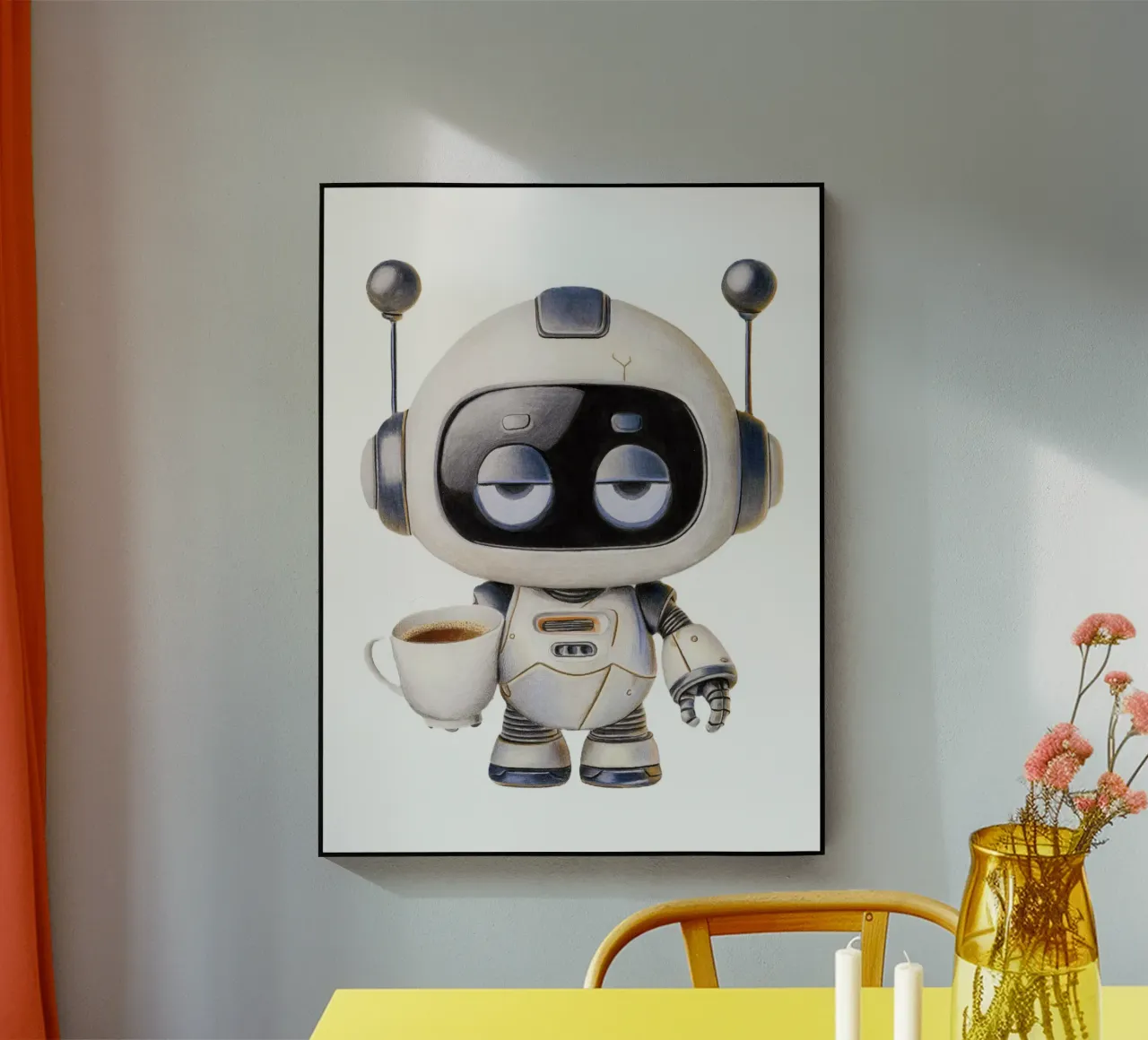 Coffee makes my world go round plexiglass da Graphit und Farbe